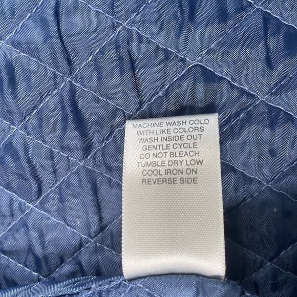 Christopher & Banks Christmas Denim Jacket Snowman Embroidered Size Large - Picture 10 of 13